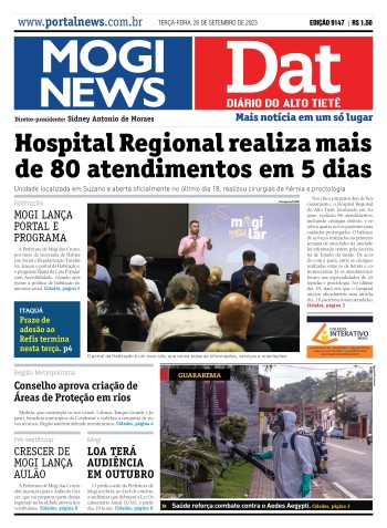 Edição Mogi News/DAT - 26 de setembro de 2023