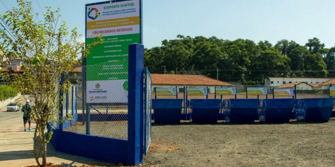 Ecopontos da região recebem 7,2 mil toneladas de resíduos
