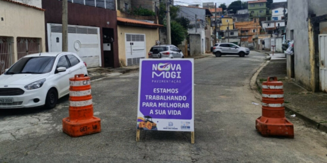 Programa Nova Mogi Pavimentação avança