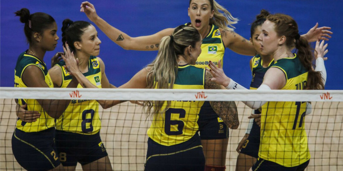 Vôlei: Brasil bate Coreia do Sul em Brasília pela Liga das Nações
