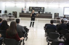GCM de Suzano ministra palestra sobre Patrulha Maria da Penha: