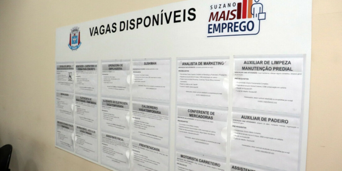 'Suzano Mais Emprego' recebe 17 mil currículos
