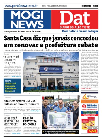 Edição Mogi News/DAT - 20 de outubro de 2023