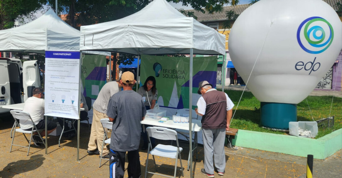 Projeto Eficiência Solidária da EDP tem tendas itinerantes em Mogi 