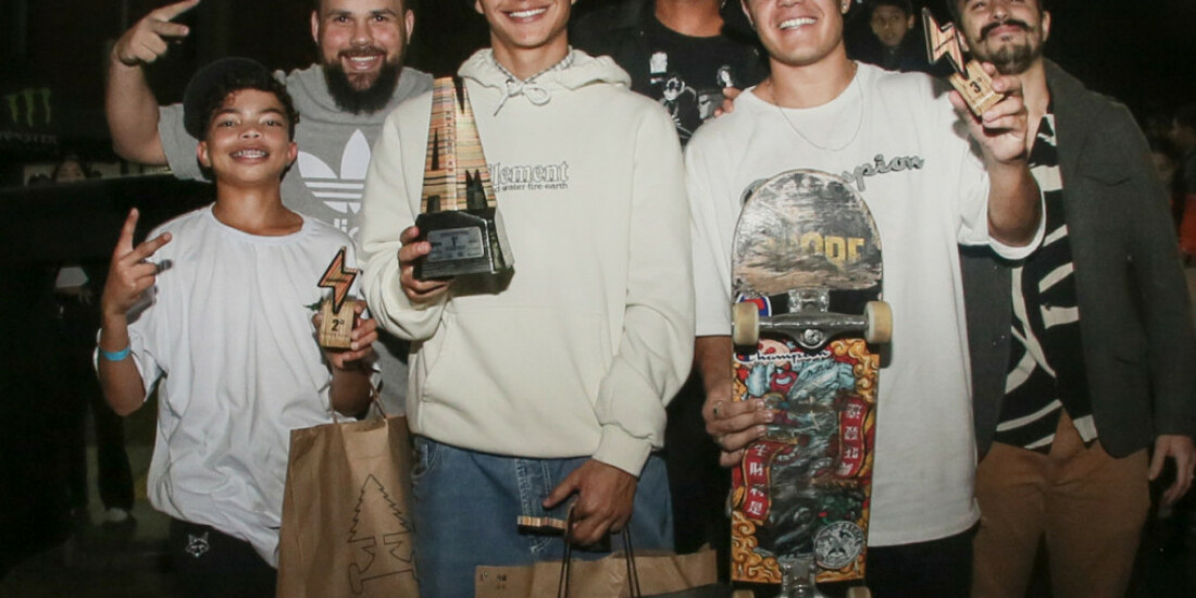 Mogiano vence primeira etapa de torneio de skate street