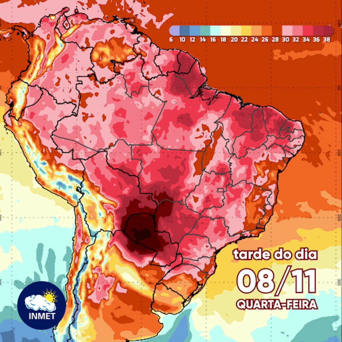 Inmet emite alerta para onda de calor nos próximos dias