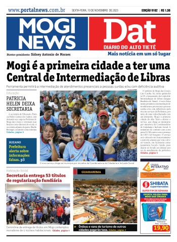 Edição Mogi News/DAT - 10 de novembro de 2023