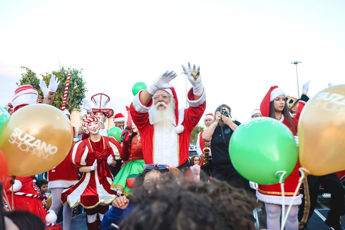 Papai Noel chega de helicóptero no Suzano Shopping neste domingo