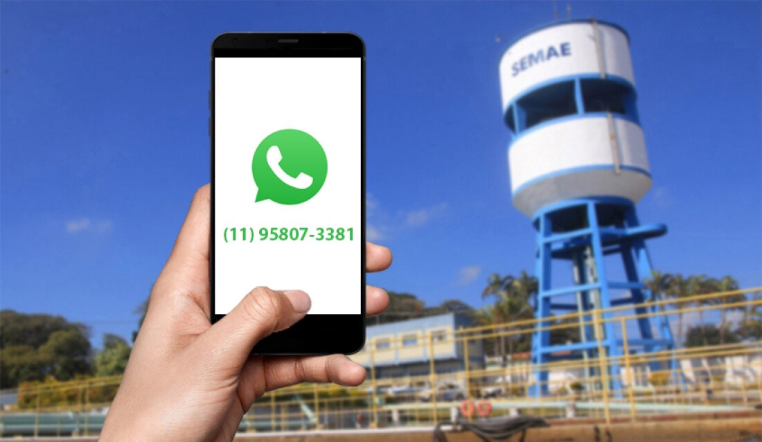 Consumidores podem solicitar serviços do Semae pelo WhatsApp