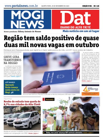 Edição Mogi News/DAT - 29 de novembro de 2023