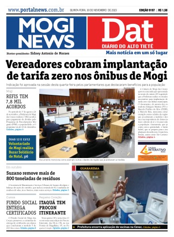 Edição Mogi News/DAT - 30 de novembro de 2023
