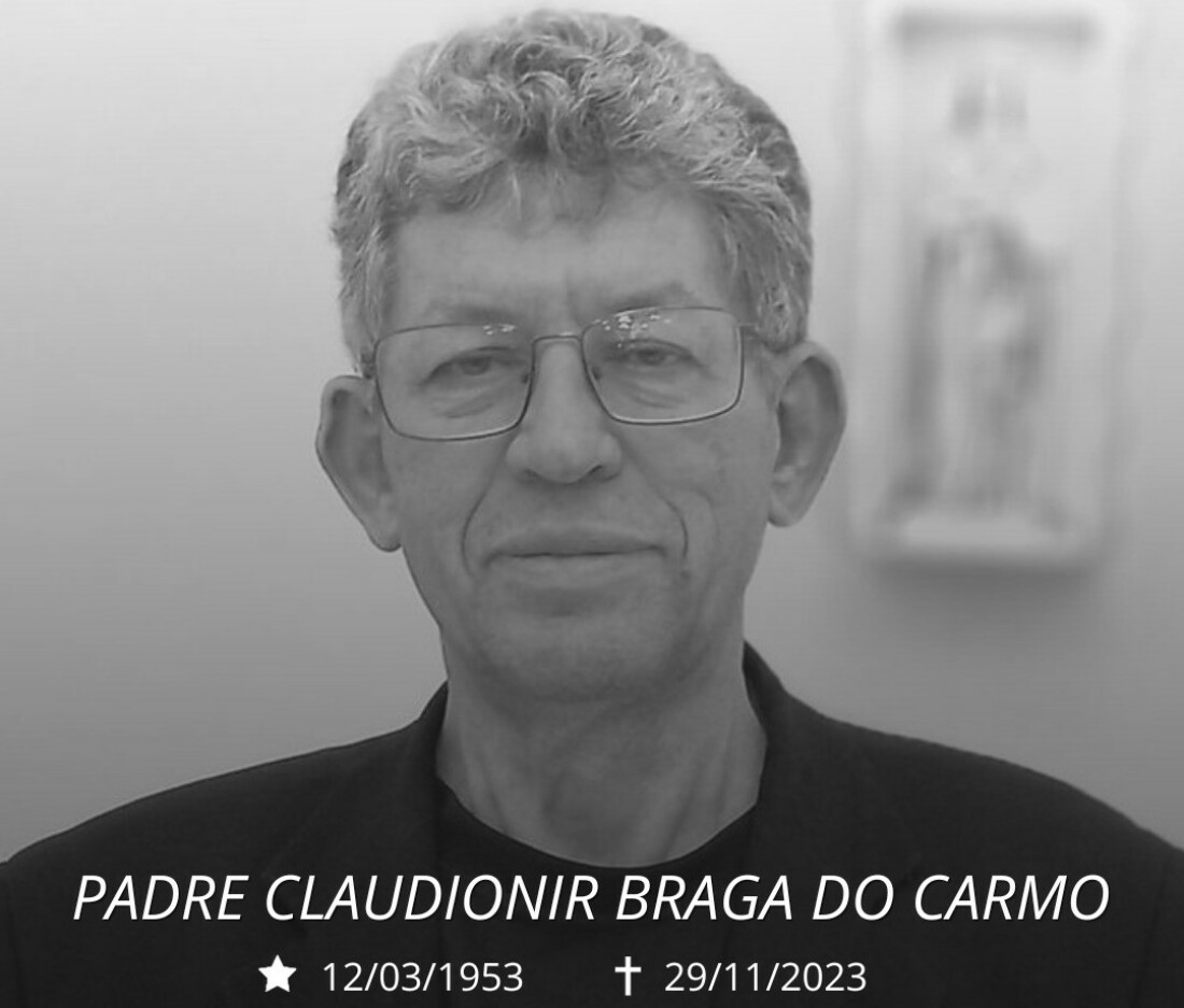 Padre Claudionir Braga do Carmo morre aos 70 anos