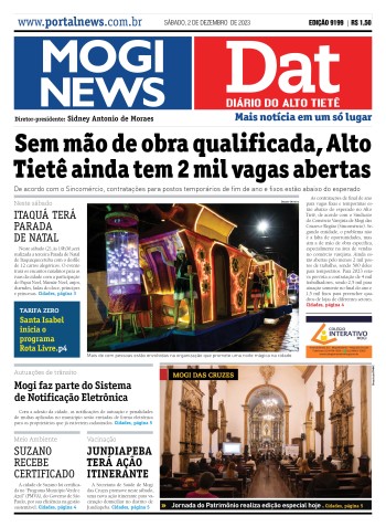 Edição Mogi News/DAT - 02 de dezembro de 2023