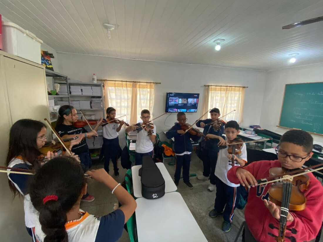 Crianças do Taboão são beneficiadas com projeto de musicalização 