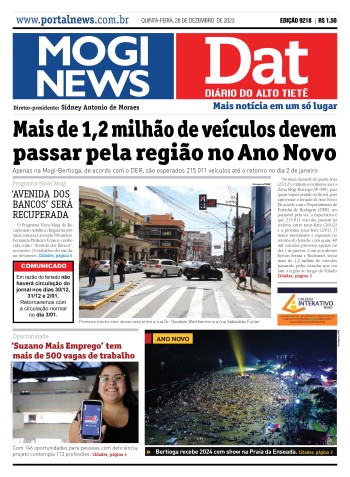 Edição Mogi News/DAT - 28 de dezembro de 2023
