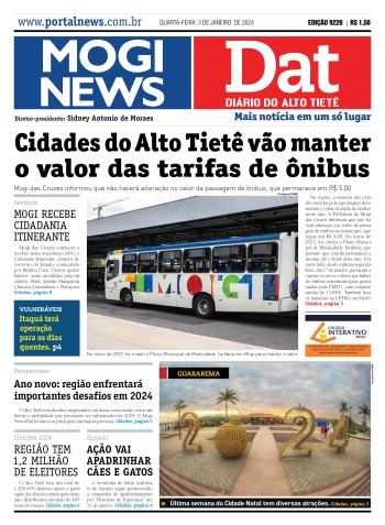 Edição Mogi News/DAT - 03 de janeiro de 2024