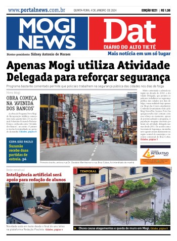 Edição Mogi News/DAT - 4 de janeiro de 2024