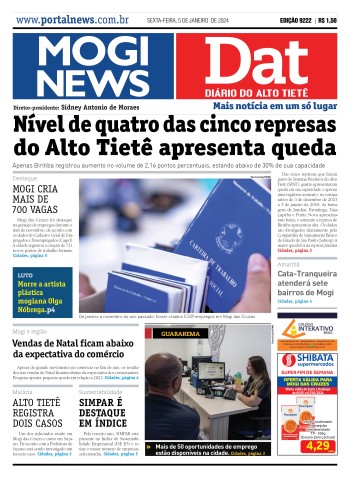 Edição Mogi News/DAT - 5 de janeiro de 2024