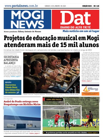 Edição Mogi News/DAT - 6 de janeiro de 2024
