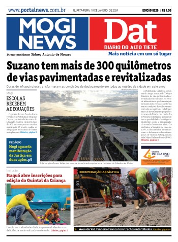 Edição Mogi News/DAT - 10 de janeiro de 2024