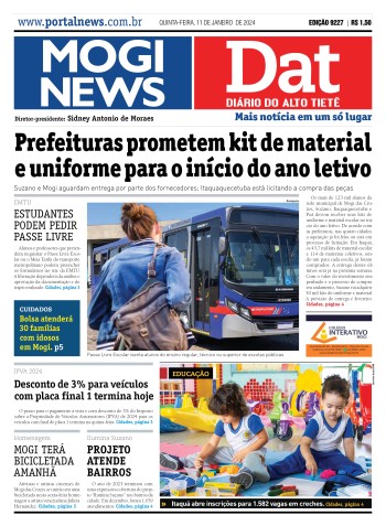 Edição Mogi News/DAT - 11 de janeiro de 2024