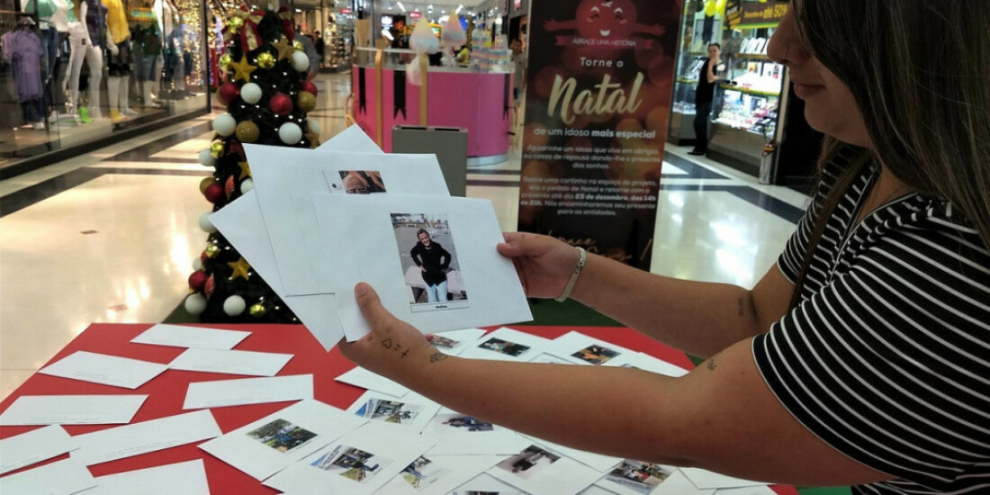 Campanha do shopping de Suzano vai presentear pessoas idosas no Natal