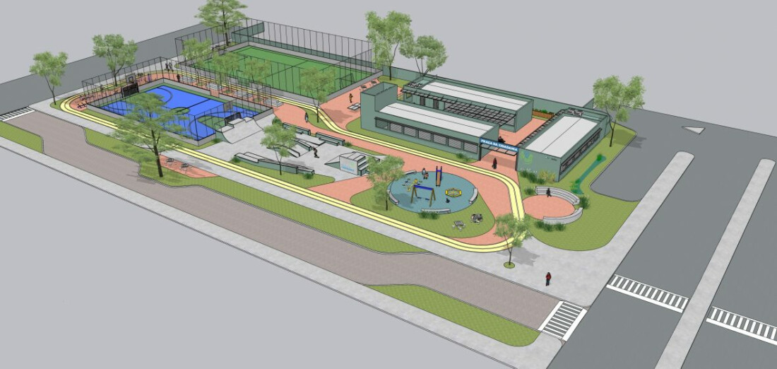 Obra da Praça da Cidadania de Mogi está 65% concluída