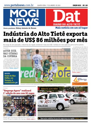 Edição Mogi News/DAT - 17 de janeiro de 2024