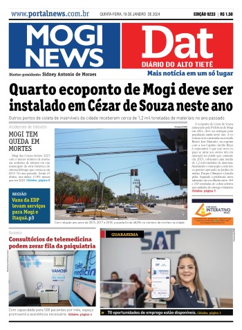 Edição Mogi News/DAT - 18 de janeiro de 2024