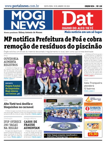 Edição Mogi News/DAT - 19 de janeiro de 2024
