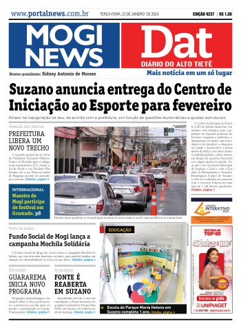 Edição Mogi News/DAT - 23 de janeiro de 2024