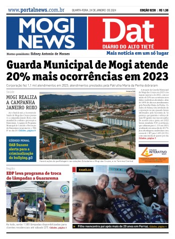Edição Mogi News/DAT - 24 de janeiro de 2024