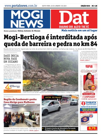 Edição Mogi News/DAT - 26 de janeiro de 2024