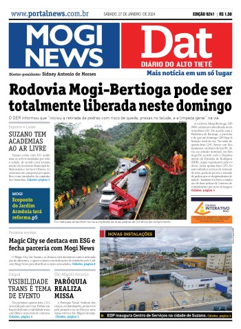 Edição Mogi News/DAT - 27 de janeiro de 2024