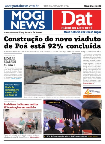 Edição Mogi News/DAT - 30 de janeiro de 2024