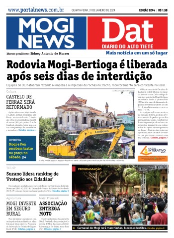 Edição Mogi News/DAT - 31 de janeiro de 2024