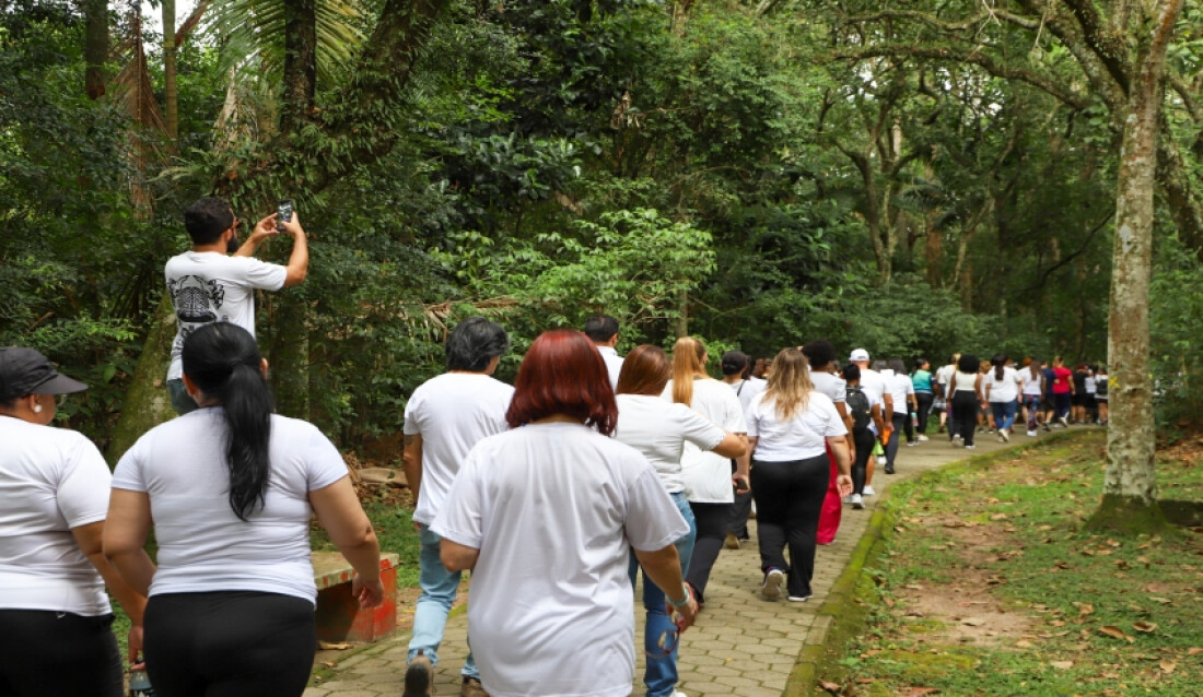 Caminhada encerra Campanha Janeiro Branco no Parque Centenário