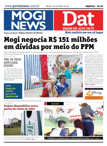 Edição Mogi News/DAT - 3 de fevereiro de 2024
