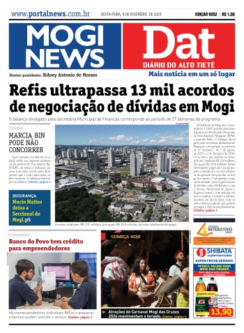 Edição Mogi News/DAT - 9 de fevereiro de 2024
