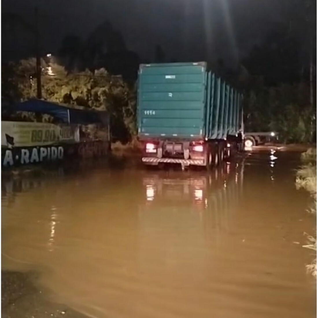 Chuvas intensas causam alagamentos, queda de árvores e uma morte na região