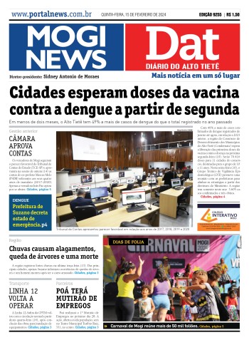 Edição Mogi News/DAT - 15 de fevereiro de 2024