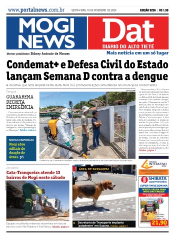 Edição Mogi News/DAT - 16 de fevereiro de 2024