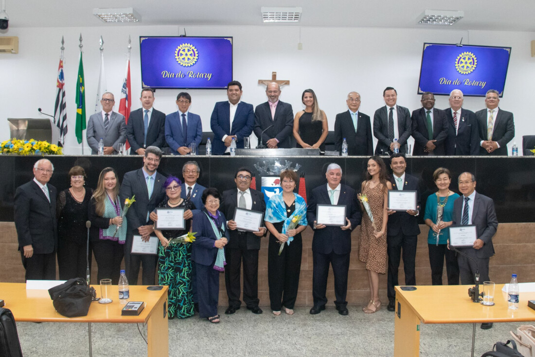 Dia do Rotary é comemorado amanhã (22) com sessão solene na Câmara de Suzano