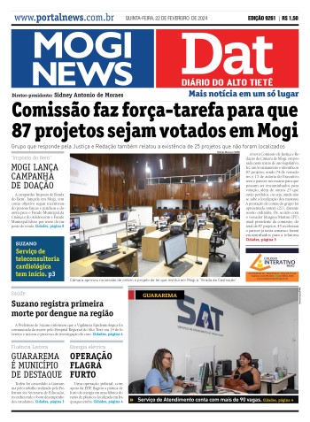 Edição Mogi News/DAT - 22 de fevereiro de 2024