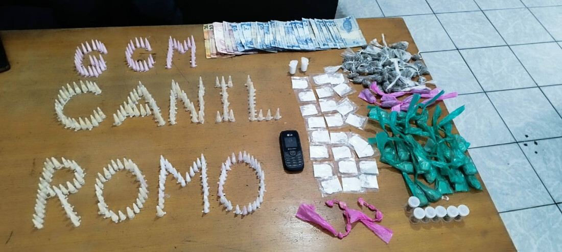 GCM localiza 400 porções de entorpecentes e recupera veículo roubado