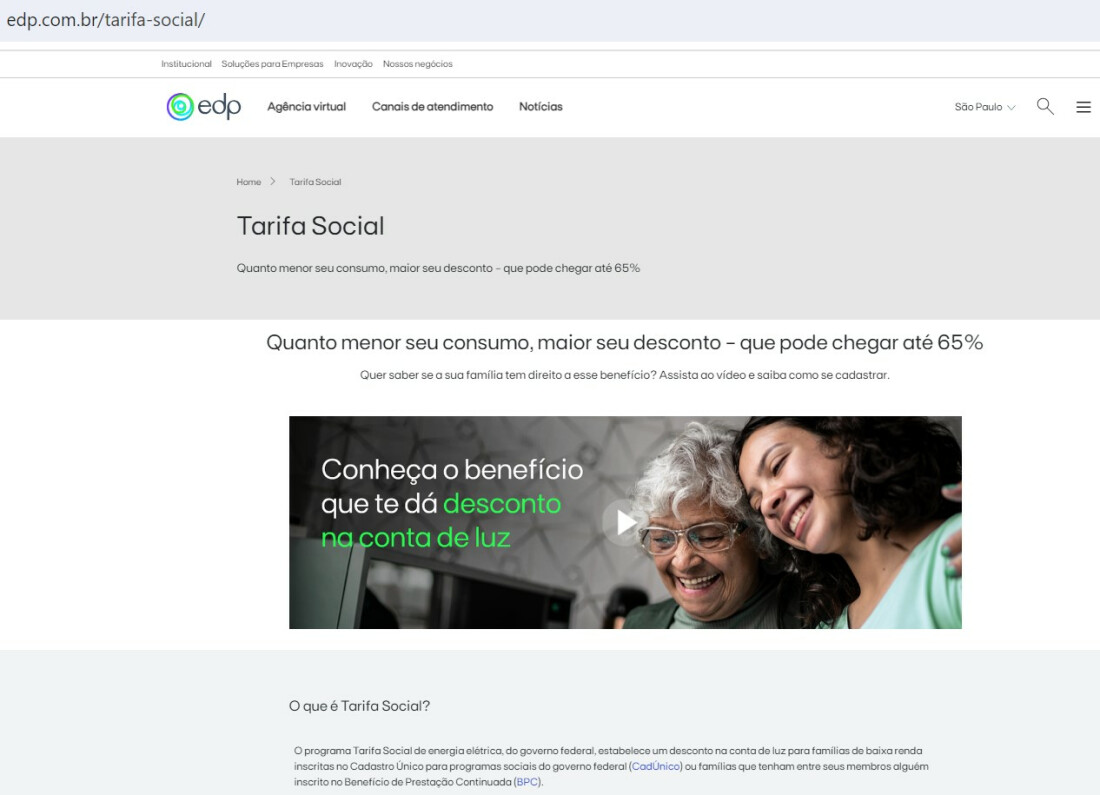 EDP cadastra mais de 35 mil novas famílias do Alto Tietê na Tarifa Social 