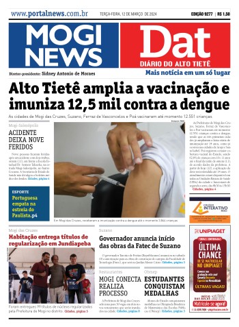 Edição Mogi News/DAT - 12 de março de 2023