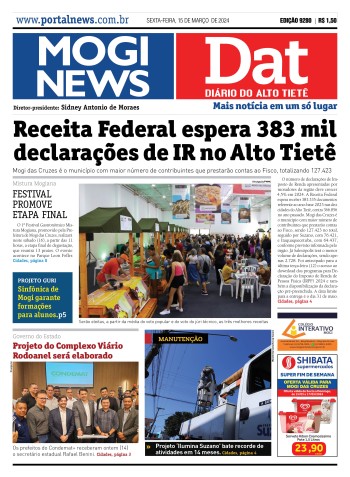Edição Mogi News/DAT - 15 de março de 2024