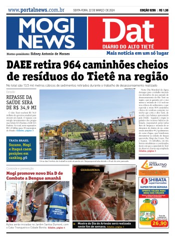 Edição Mogi News/DAT - 22 de março de 2024