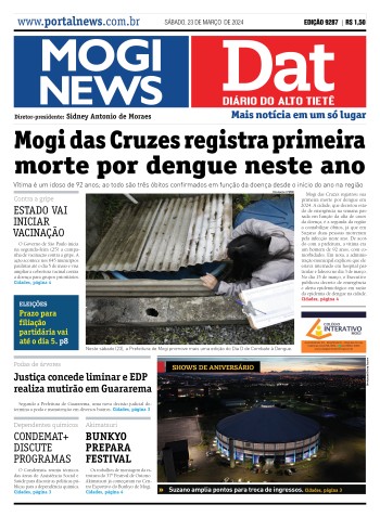 Edição Mogi News/DAT - 23 de março de 2024